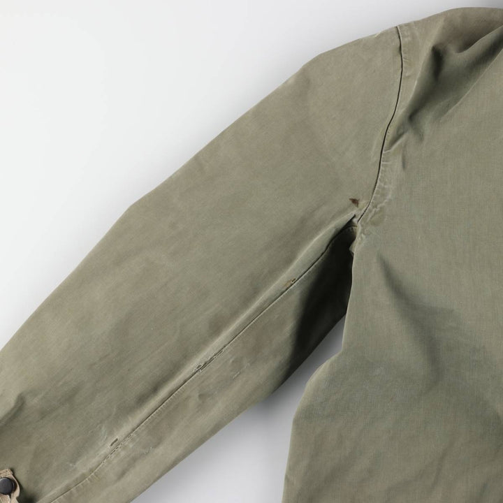 1940s~ Genuine US military USNAVY N-2 rain deck parka, military raincoat, made in USA, SMALL, men's S equivalent unclear Khaki type Vintage Second Hand