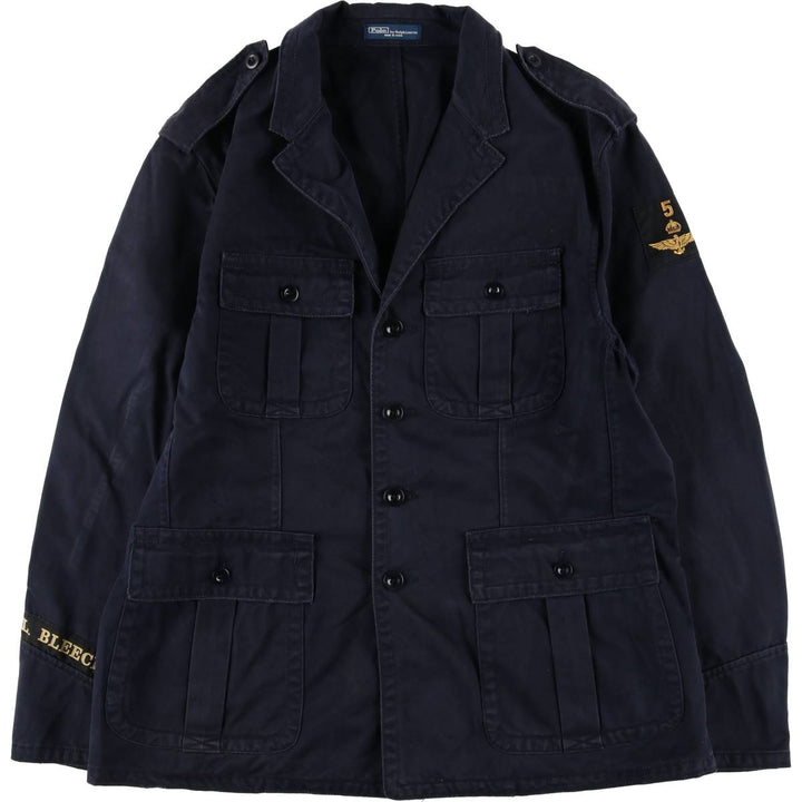 Ralph Lauren POLO by Ralph Lauren Military Field Jacket Men's XL cotton navy blue type Vintage Second Hand