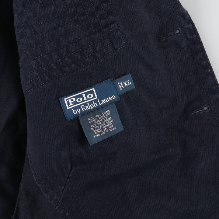Ralph Lauren POLO by Ralph Lauren Military Field Jacket Men's XL cotton navy blue type Vintage Second Hand