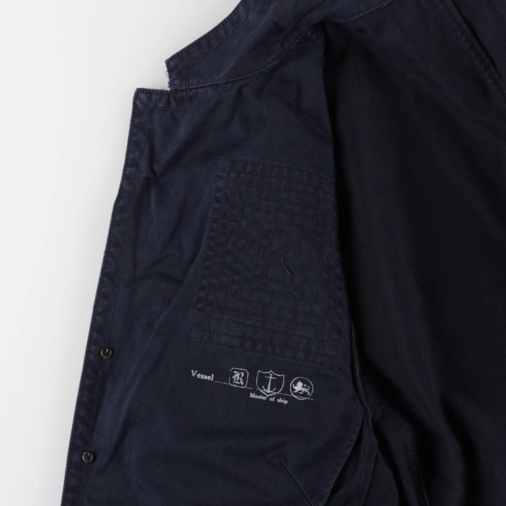 Ralph Lauren POLO by Ralph Lauren Military Field Jacket Men's XL cotton navy blue type Vintage Second Hand