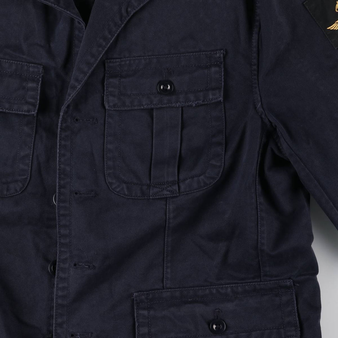 Ralph Lauren POLO by Ralph Lauren Military Field Jacket Men's XL cotton navy blue type Vintage Second Hand