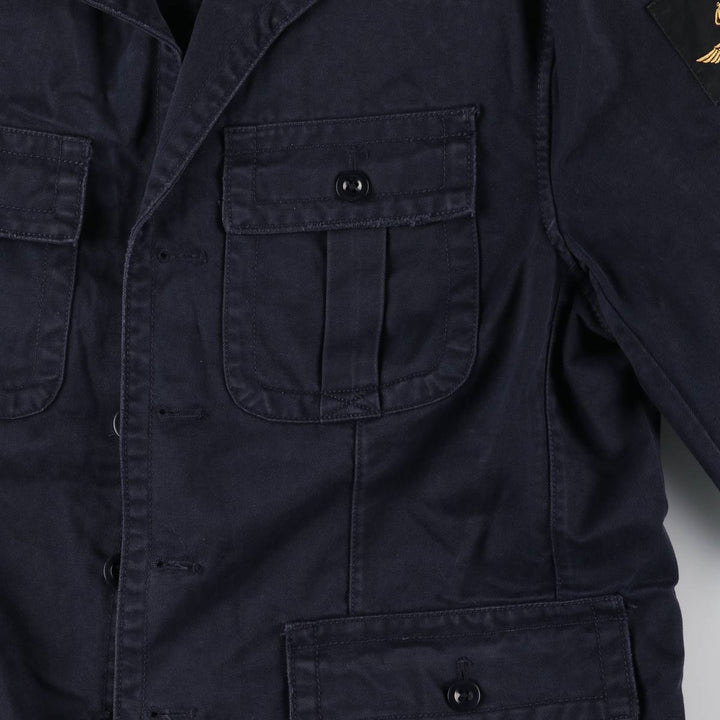 Ralph Lauren POLO by Ralph Lauren Military Field Jacket Men's XL cotton navy blue type Vintage Second Hand