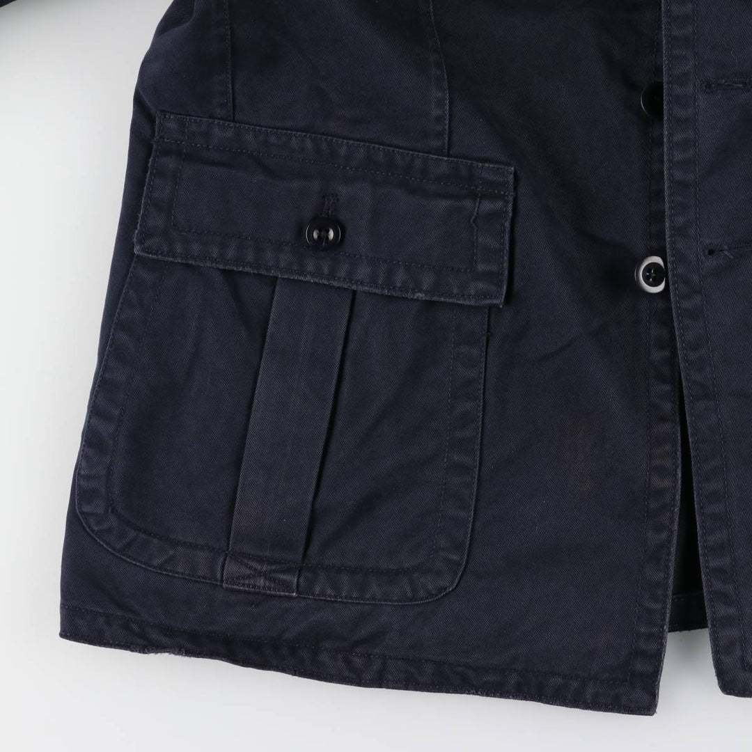 Ralph Lauren POLO by Ralph Lauren Military Field Jacket Men's XL cotton navy blue type Vintage Second Hand