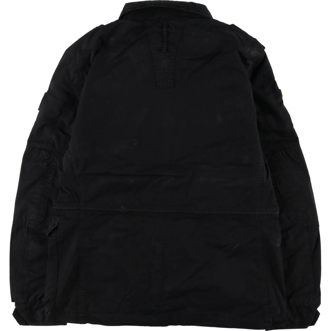 SCHOTT Military Field Jacket Men's XL cotton black type Vintage Second Hand