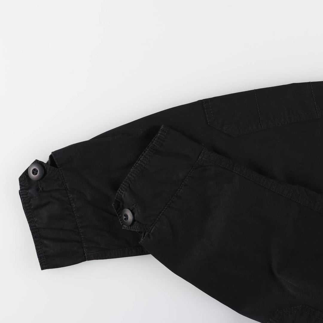 SCHOTT Military Field Jacket Men's XL cotton black type Vintage Second Hand