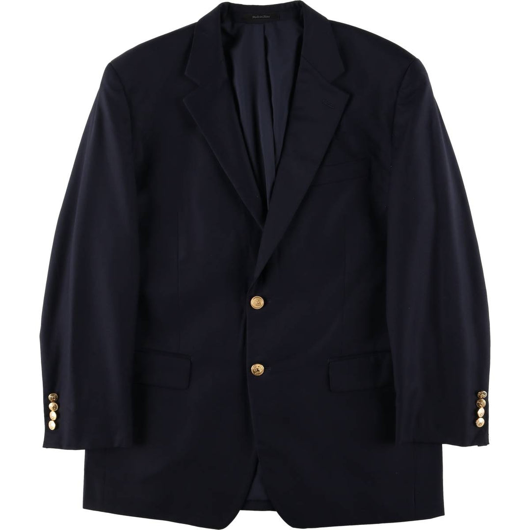 Ralph Lauren LAUREN Navy blazer, tailored jacket, men's size M wool navy blue type Vintage Second Hand