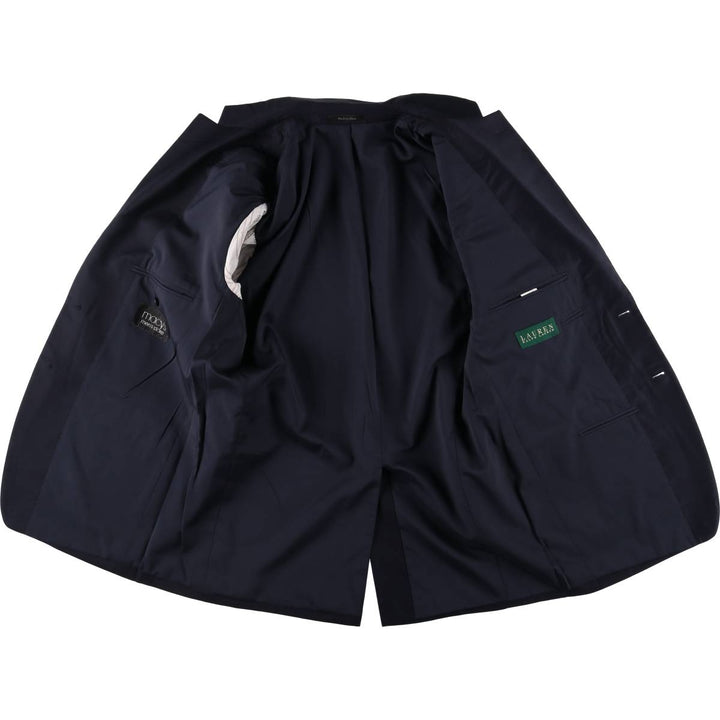 Ralph Lauren LAUREN Navy blazer, tailored jacket, men's size M wool navy blue type Vintage Second Hand