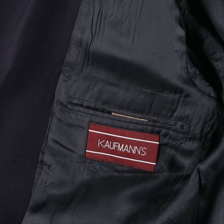 90'S Ralph Lauren Chaps Navy Blazer Tailored Jacket Made in Canada Men's M Vintage wool navy blue type Vintage Second Hand