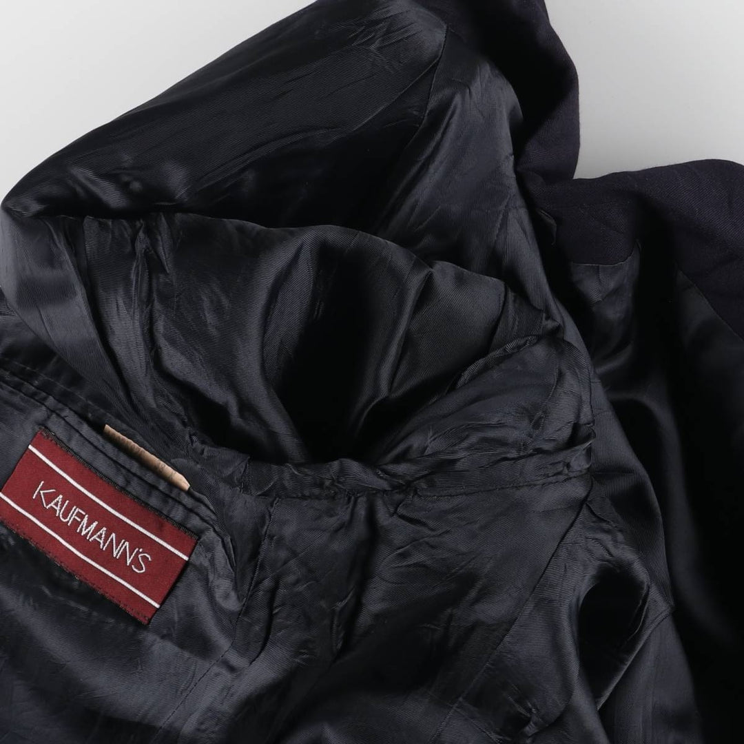 90'S Ralph Lauren Chaps Navy Blazer Tailored Jacket Made in Canada Men's M Vintage wool navy blue type Vintage Second Hand