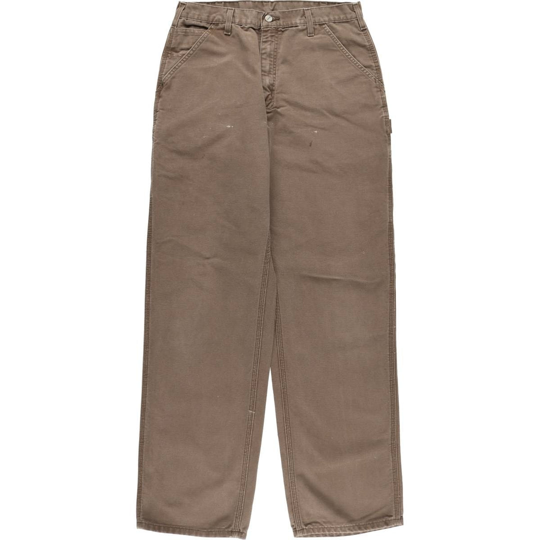 00'S Carhartt Painted Duck Painter Pants Men's W34 equivalent cotton brown type Vintage Second Hand