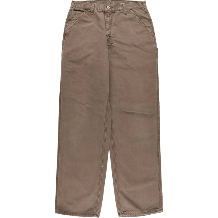 00'S Carhartt Painted Duck Painter Pants Men's W34 equivalent cotton brown type Vintage Second Hand
