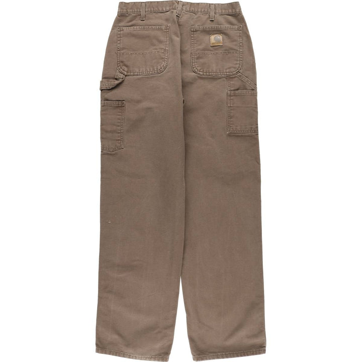 00'S Carhartt Painted Duck Painter Pants Men's W34 equivalent cotton brown type Vintage Second Hand