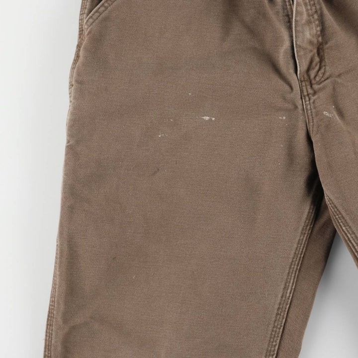 00'S Carhartt Painted Duck Painter Pants Men's W34 equivalent cotton brown type Vintage Second Hand