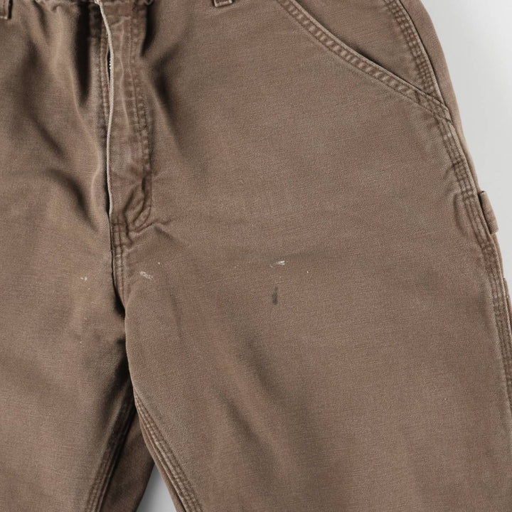 00'S Carhartt Painted Duck Painter Pants Men's W34 equivalent cotton brown type Vintage Second Hand