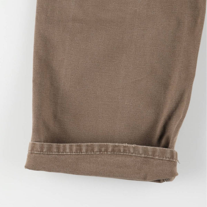 00'S Carhartt Painted Duck Painter Pants Men's W34 equivalent cotton brown type Vintage Second Hand