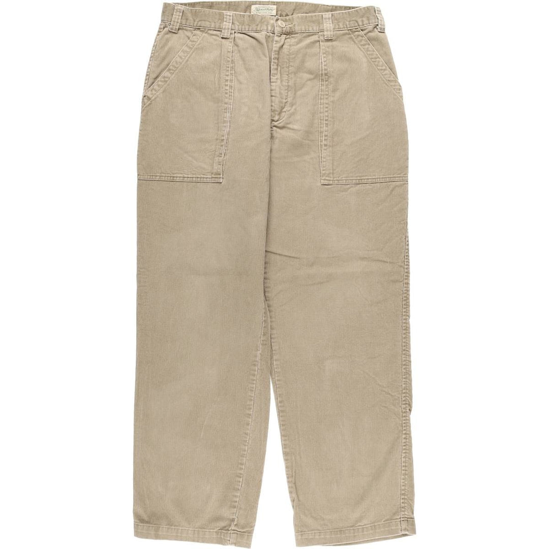 90s~00'S St. John's Bay Corduroy Pants for Men, W36 cotton Beige type Vintage Second Hand