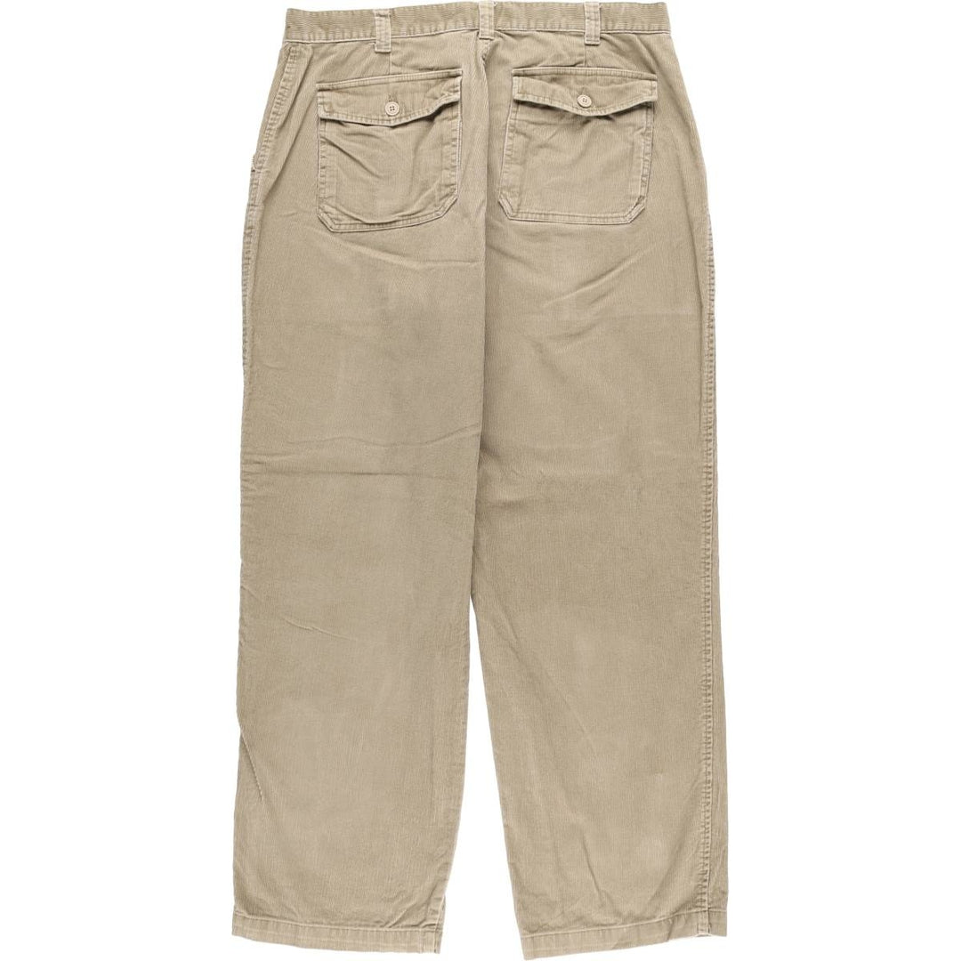 90s~00'S St. John's Bay Corduroy Pants for Men, W36 cotton Beige type Vintage Second Hand