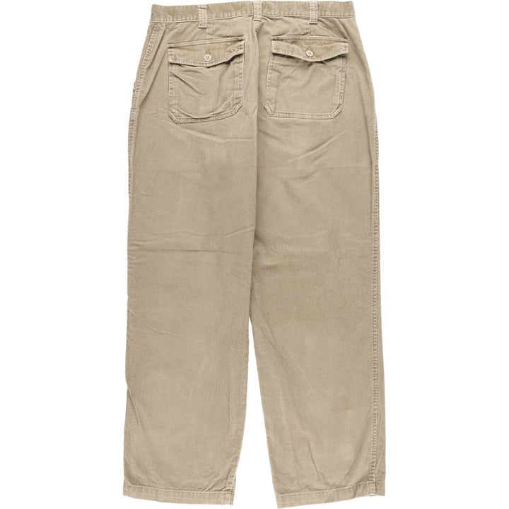90s~00'S St. John's Bay Corduroy Pants for Men, W36 cotton Beige type Vintage Second Hand