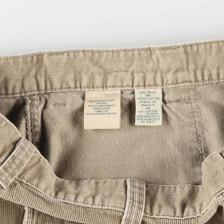 90s~00'S St. John's Bay Corduroy Pants for Men, W36 cotton Beige type Vintage Second Hand