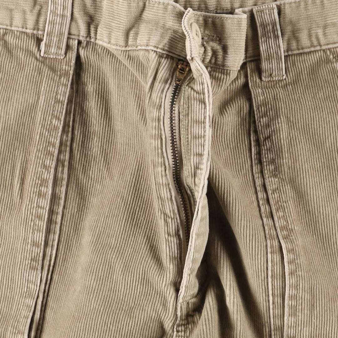 90s~00'S St. John's Bay Corduroy Pants for Men, W36 cotton Beige type Vintage Second Hand