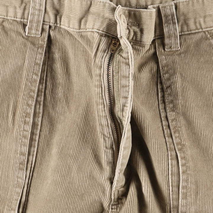 90s~00'S St. John's Bay Corduroy Pants for Men, W36 cotton Beige type Vintage Second Hand