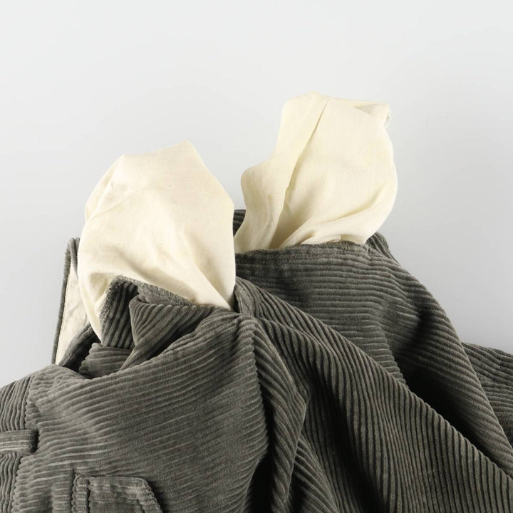 00'S WOOLRICH Two-pleat Corduroy Pants for Men, W35 cotton Khaki type sage green Vintage Second Hand