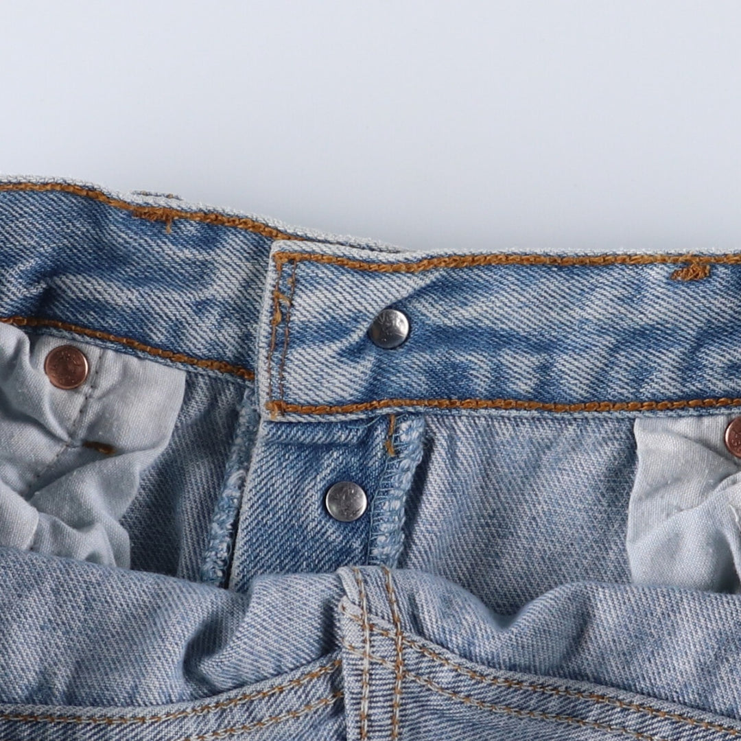 90'S Levi's 501 Euro model straight denim pants for men, W33 equivalent, vintage cotton blue type Vintage Second Hand