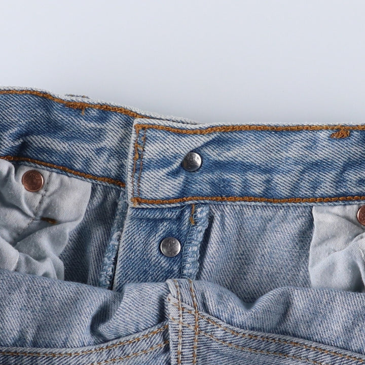 90'S Levi's 501 Euro model straight denim pants for men, W33 equivalent, vintage cotton blue type Vintage Second Hand
