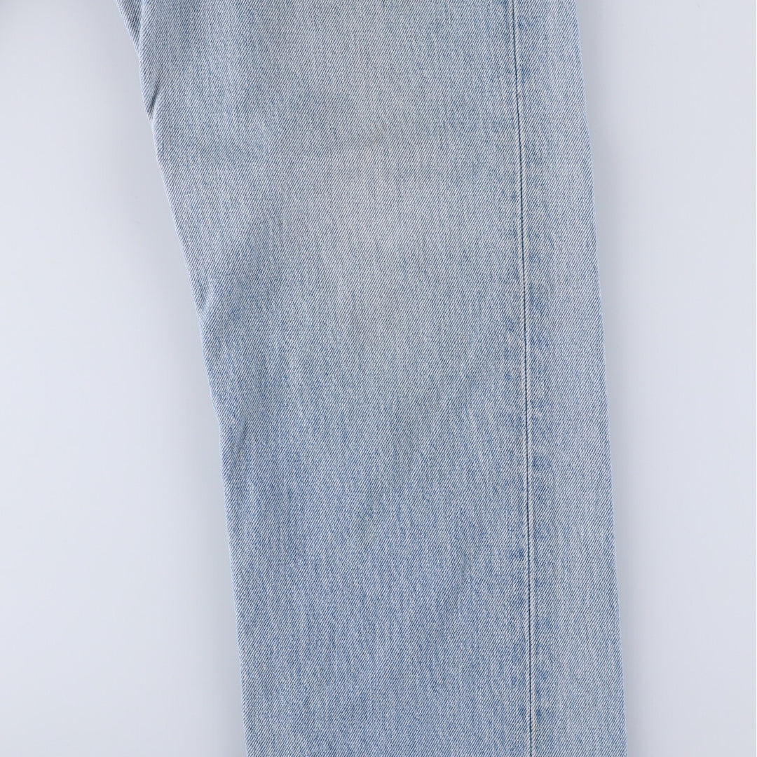 90'S Levi's 501 Euro model straight denim pants for men, W33 equivalent, vintage cotton blue type Vintage Second Hand