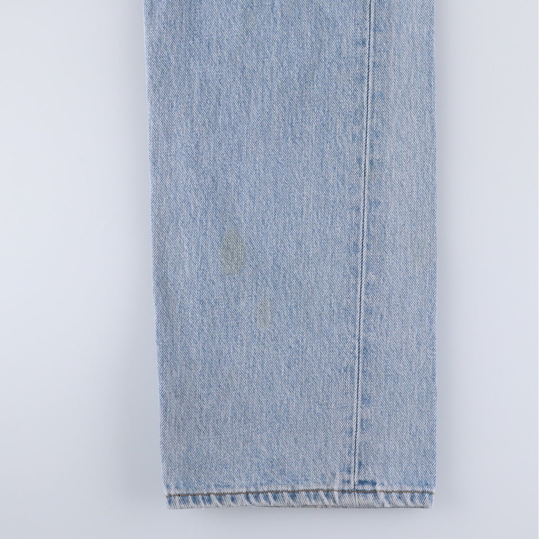 90'S Levi's 501 Euro model straight denim pants for men, W33 equivalent, vintage cotton blue type Vintage Second Hand