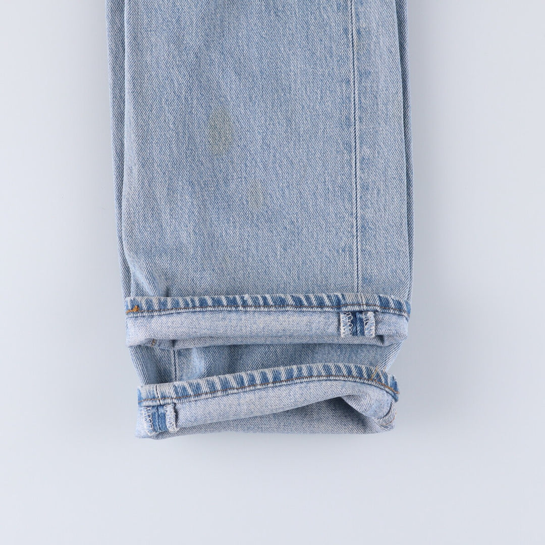 90'S Levi's 501 Euro model straight denim pants for men, W33 equivalent, vintage cotton blue type Vintage Second Hand