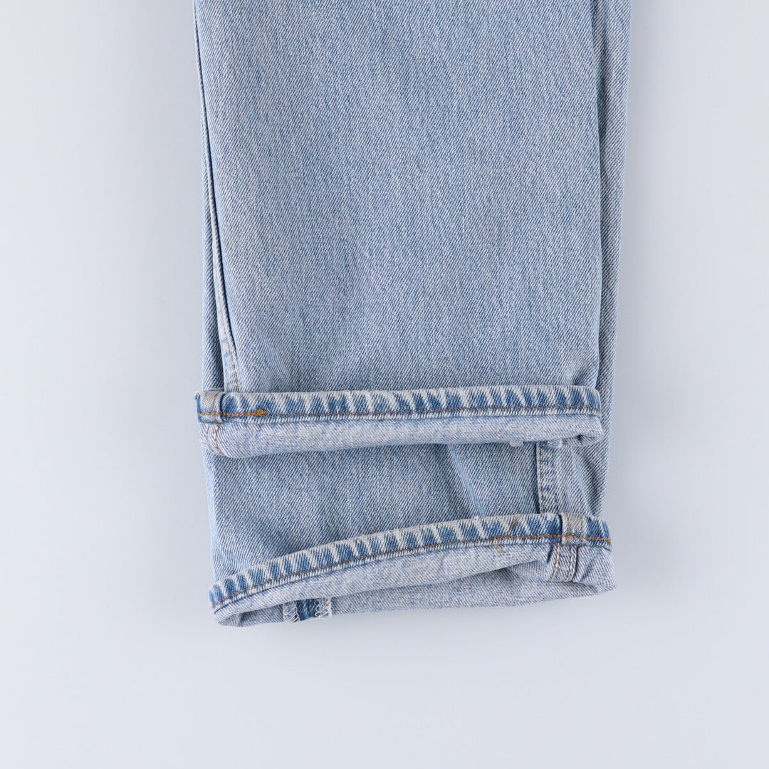 90'S Levi's 501 Euro model straight denim pants for men, W33 equivalent, vintage cotton blue type Vintage Second Hand