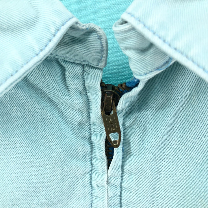 90'S Ralph Lauren POLO by Ralph Lauren Swing Top Sports Jacket Made in USA Men's XL unclear Blue type light blue Vintage Second Hand