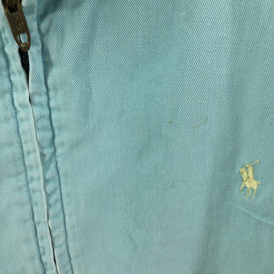90'S Ralph Lauren POLO by Ralph Lauren Swing Top Sports Jacket Made in USA Men's XL unclear Blue type light blue Vintage Second Hand