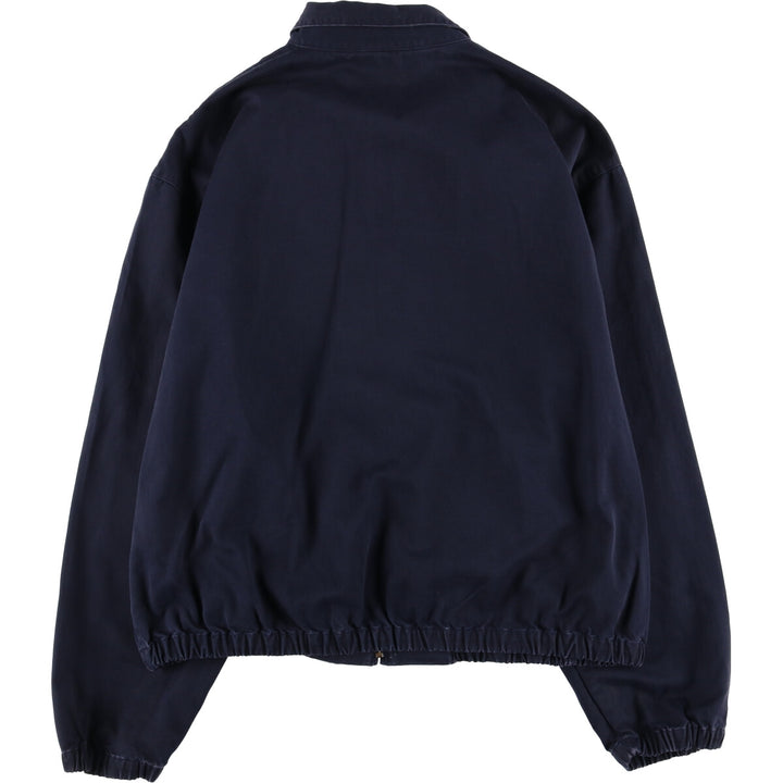 90'S Ralph Lauren POLO by Ralph Lauren Swing Top Sports Jacket Made in USA Men's XL cotton navy blue type Vintage Second Hand