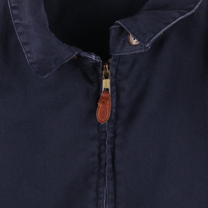 90'S Ralph Lauren POLO by Ralph Lauren Swing Top Sports Jacket Made in USA Men's XL cotton navy blue type Vintage Second Hand