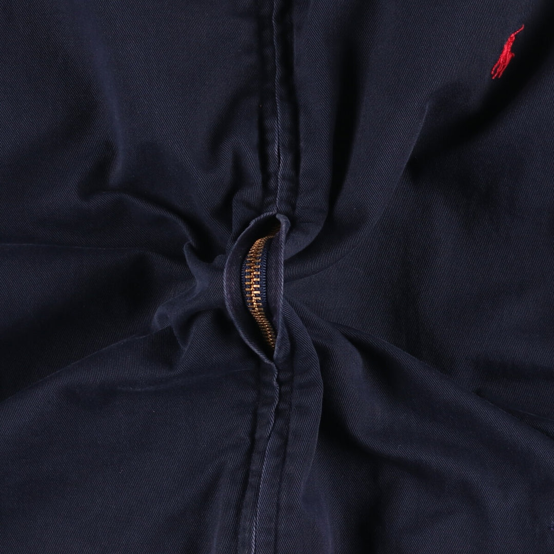 90'S Ralph Lauren POLO by Ralph Lauren Swing Top Sports Jacket Made in USA Men's XL cotton navy blue type Vintage Second Hand