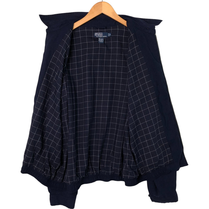 Ralph Lauren POLO by Ralph Lauren Swing Top Sports Jacket Men's XL polyester navy blue type Vintage Second Hand