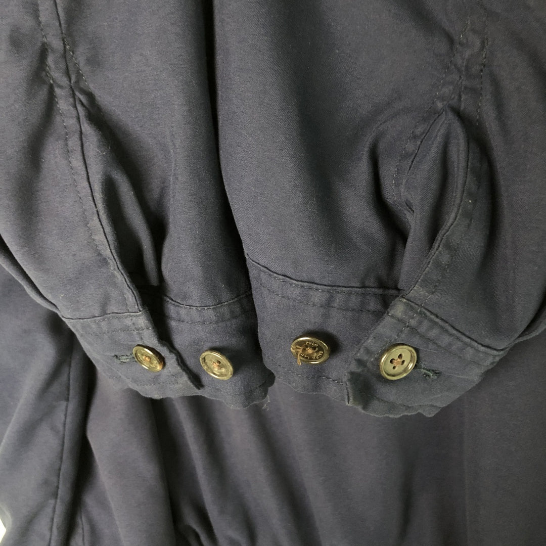 Ralph Lauren POLO by Ralph Lauren Swing Top Sports Jacket Men's XL polyester navy blue type Vintage Second Hand