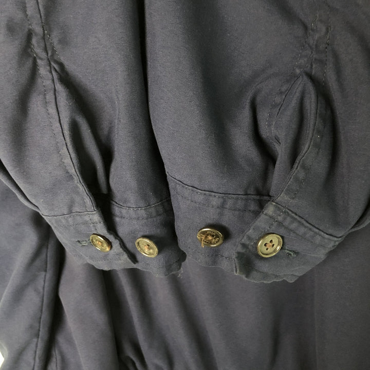 Ralph Lauren POLO by Ralph Lauren Swing Top Sports Jacket Men's XL polyester navy blue type Vintage Second Hand