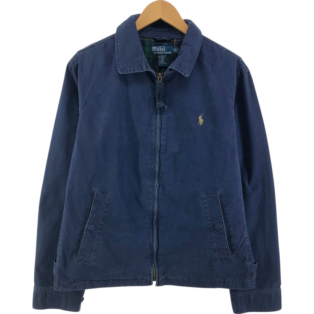 Ralph Lauren POLO by Ralph Lauren Swing Top Sports Jacket Men's L size cotton navy blue type Vintage Second Hand