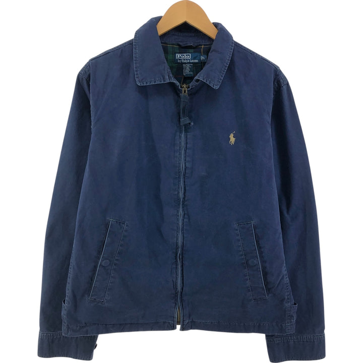 Ralph Lauren POLO by Ralph Lauren Swing Top Sports Jacket Men's L size cotton navy blue type Vintage Second Hand