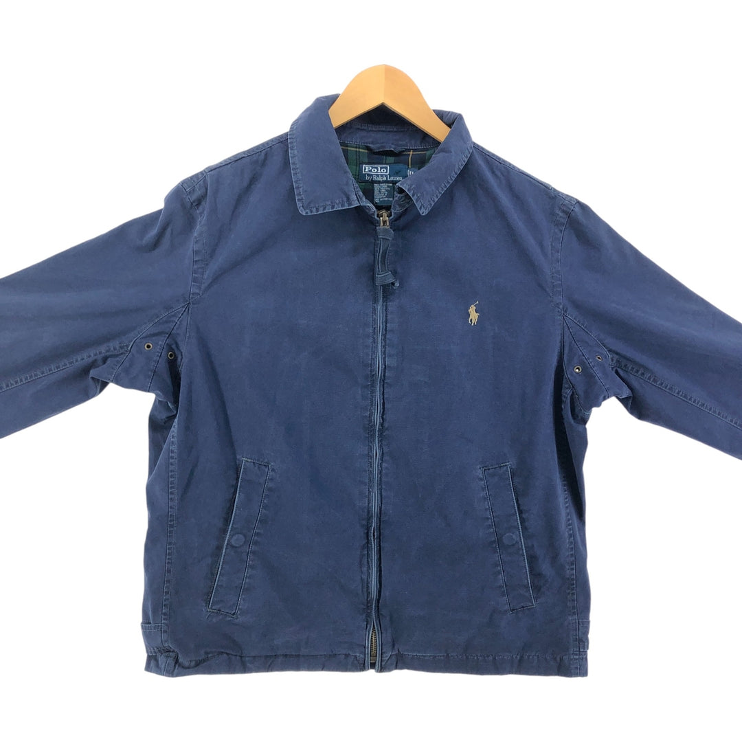 Ralph Lauren POLO by Ralph Lauren Swing Top Sports Jacket Men's L size cotton navy blue type Vintage Second Hand
