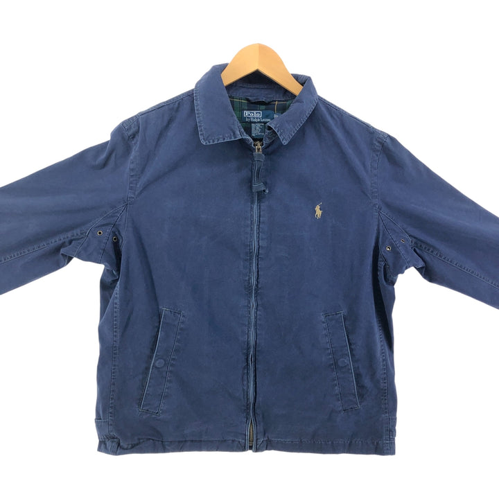 Ralph Lauren POLO by Ralph Lauren Swing Top Sports Jacket Men's L size cotton navy blue type Vintage Second Hand