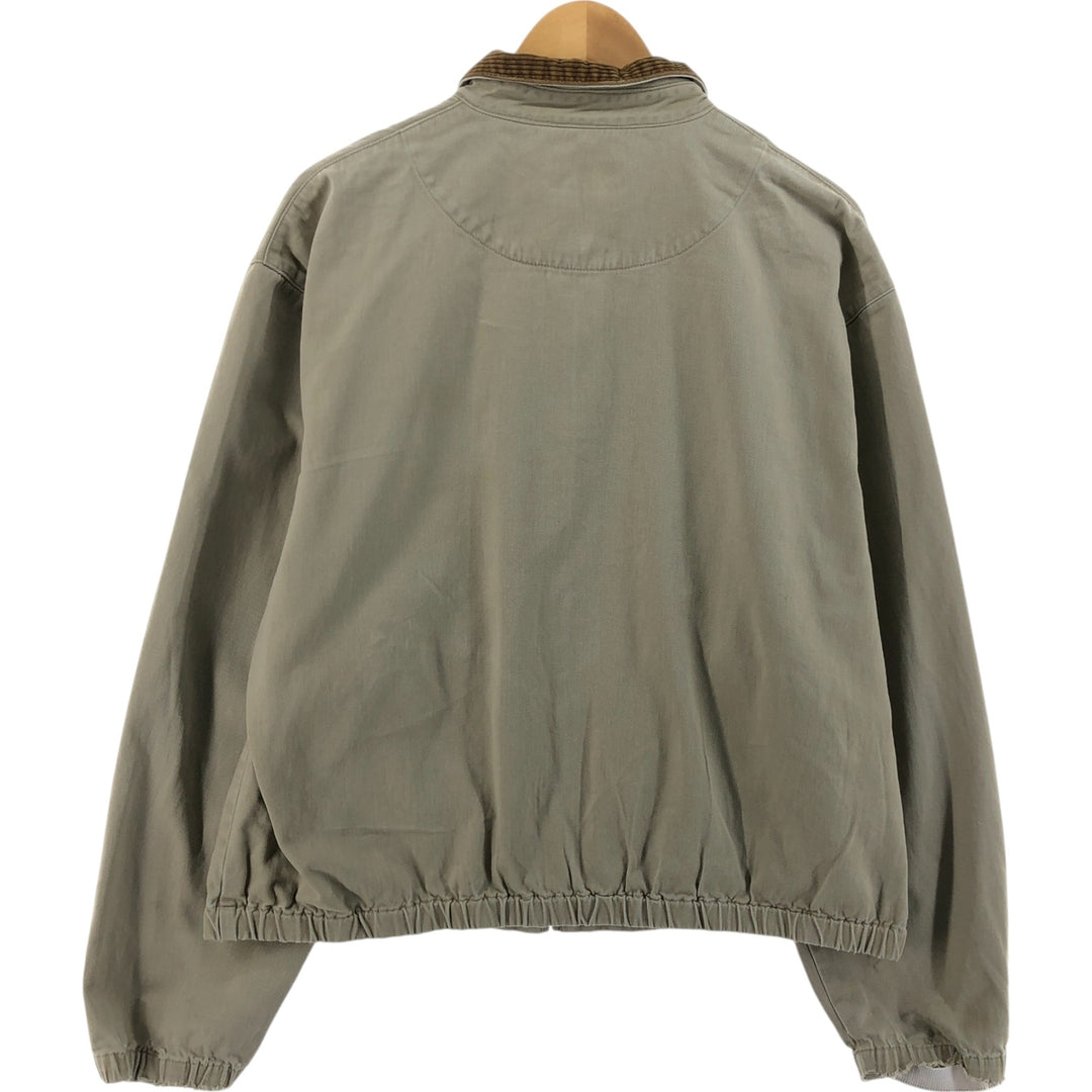 90'S Ralph Lauren POLO by Ralph Lauren Swing Top Sports Jacket Made in USA Men's L size cotton Beige type Vintage Second Hand