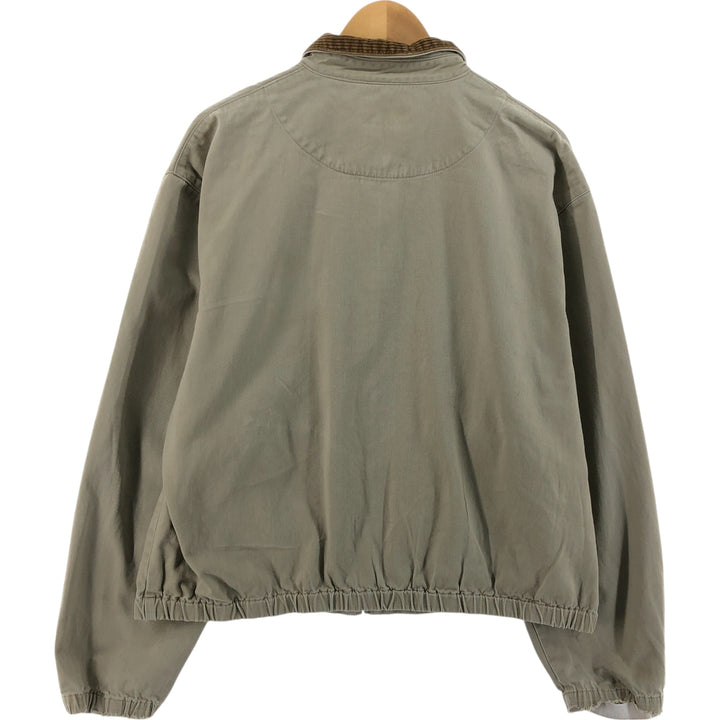 90'S Ralph Lauren POLO by Ralph Lauren Swing Top Sports Jacket Made in USA Men's L size cotton Beige type Vintage Second Hand