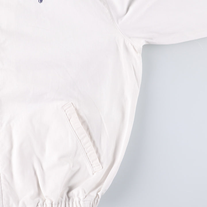 90'S Ralph Lauren POLO by Ralph Lauren Swing Top Sports Jacket Made in USA Men's XL cotton white type Vintage Second Hand