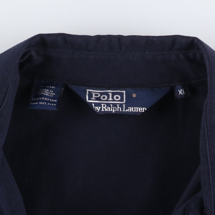 Ralph Lauren POLO by Ralph Lauren Swing Top Sports Jacket Men's XL cotton navy blue type Vintage Second Hand