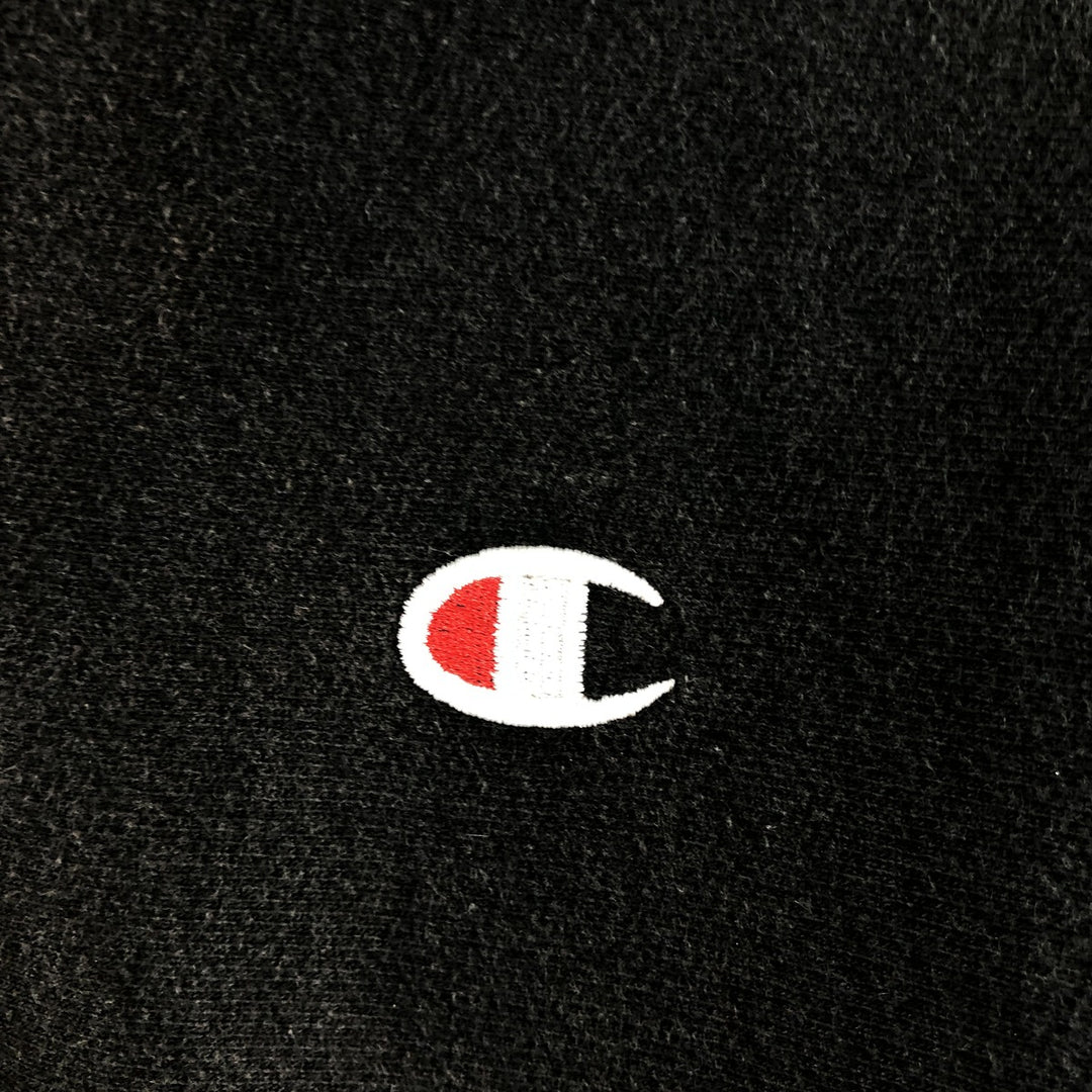 Champion Sweat Full Zip Hoodie Men's Size M cotton black type Vintage Second Hand
