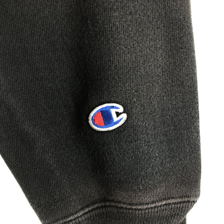 Champion Sweat Full Zip Hoodie Men's Size M cotton black type Vintage Second Hand